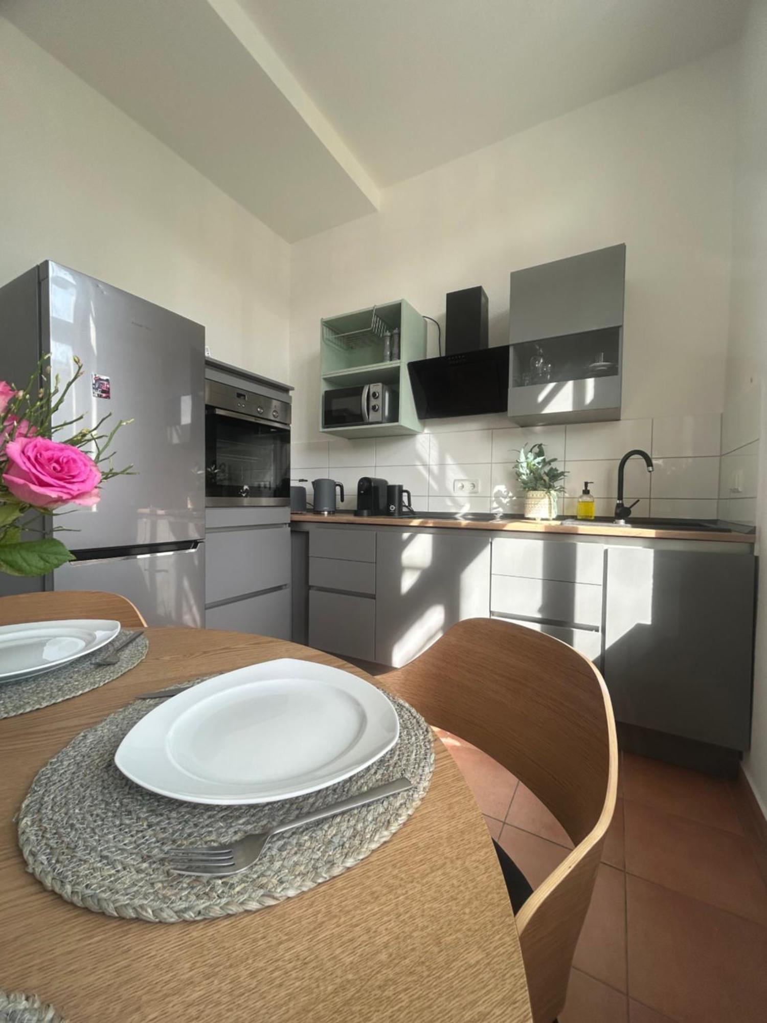 Mintara Komfort Apartment Mit Grill -Terrasse, Sky Und Parkplatz 마그데부르크 외부 사진